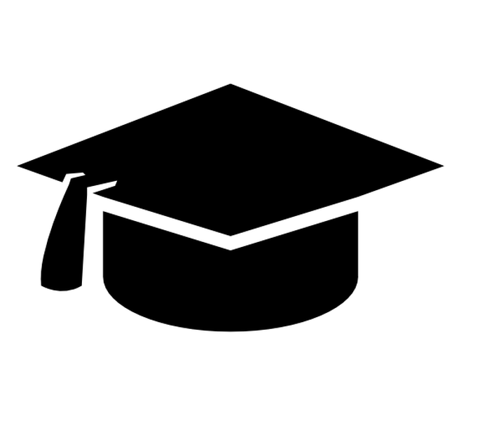 Icon of square graduation cap
